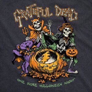 GRATEFUL DEAD STEAL YOUR PUMPKIN HEATHER GRAY SHORT SLEEVE NEW